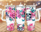 Skulls and Butterflies Personalized 40oz Tumbler With Handle and Straw